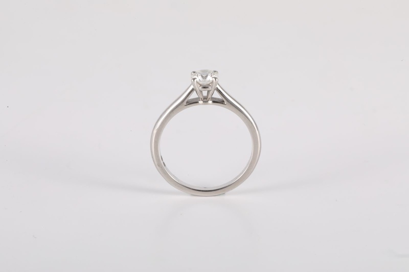 CARTIER(卡地亞) 鑽石 pt950 戒指 0.41克 50-2