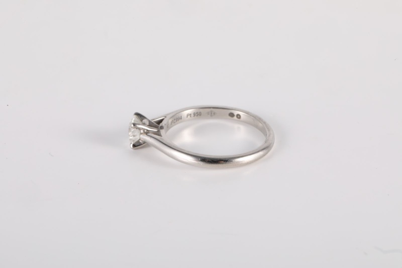 CARTIER(卡地亞) 鑽石 pt950 戒指 0.41克 50-4