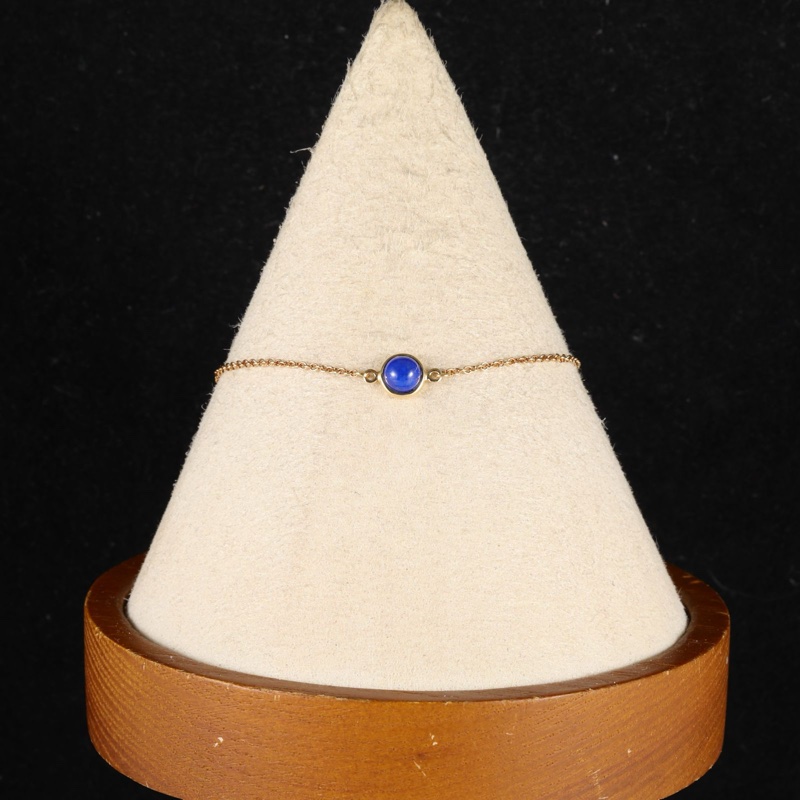 TIFFANY&CO(蒂芙尼) 18K玫瑰金 玫瑰金 TIFFNAY ELSA PERETTI 青金石吊墜 手鏈 18K-0