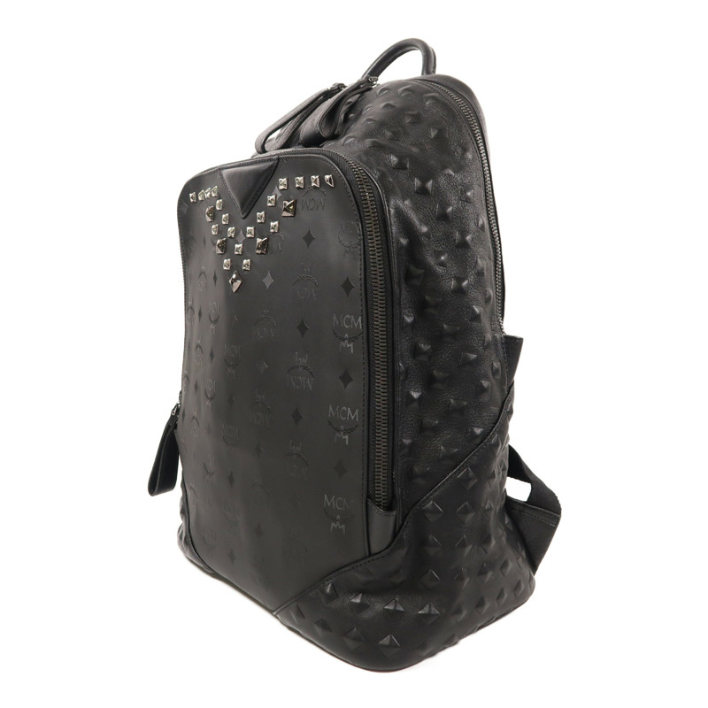 MCM 尼龍Backpack銀扣背包-2