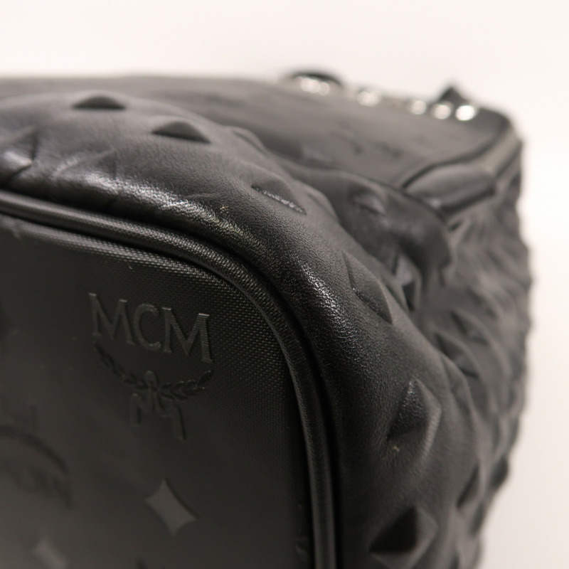 MCM 尼龍Backpack銀扣背包-10