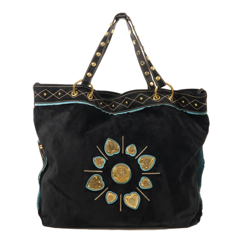 GUCCI 麂皮皮革Shoulder Tote金扣肩背袋/手挽袋-0