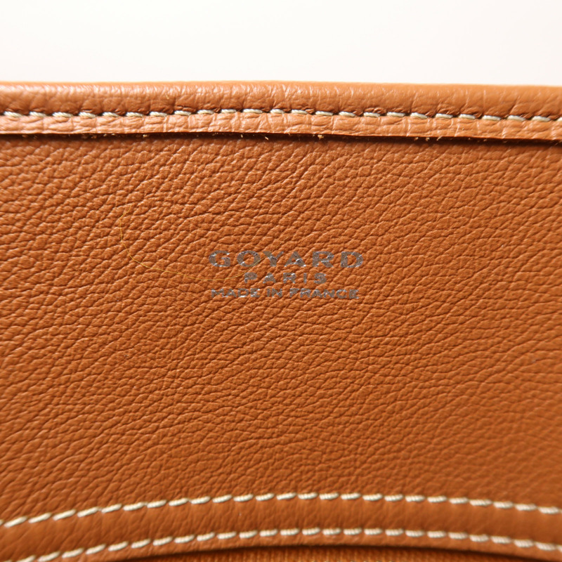 GOYARD 塗層帆布/皮革Bourgogne銀扣肩背袋/手挽袋-5