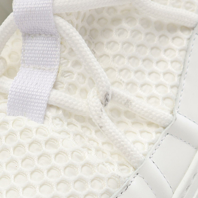 Christian Dior 白色皮革繫帶靴,二手女款 #39-9