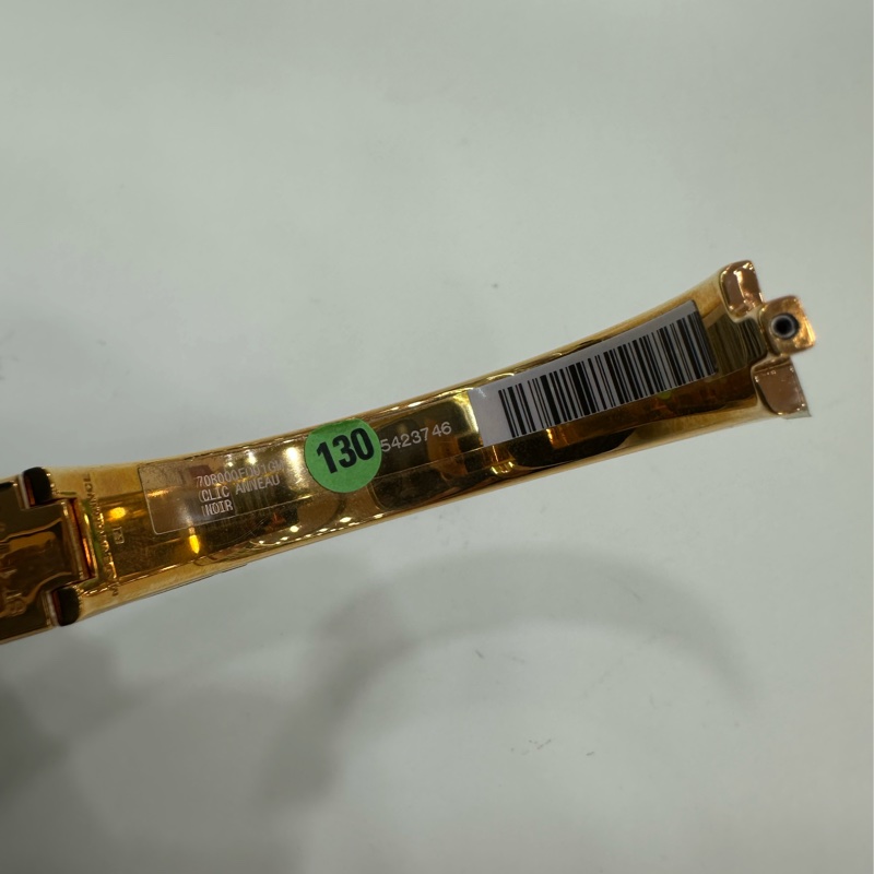 Hermes 愛馬仕 玫瑰金黑色法朗 cdc 圓環 ST 閒置 膜還在-8