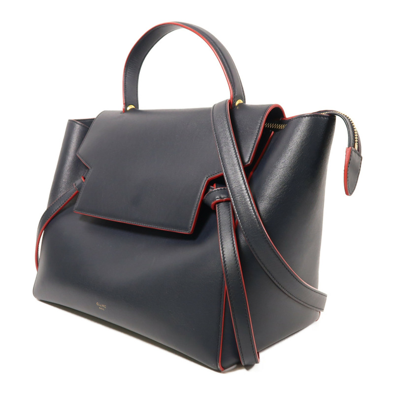 CELINE 牛皮皮革Mini Belt Bag金扣手挽肩背兩用袋-2