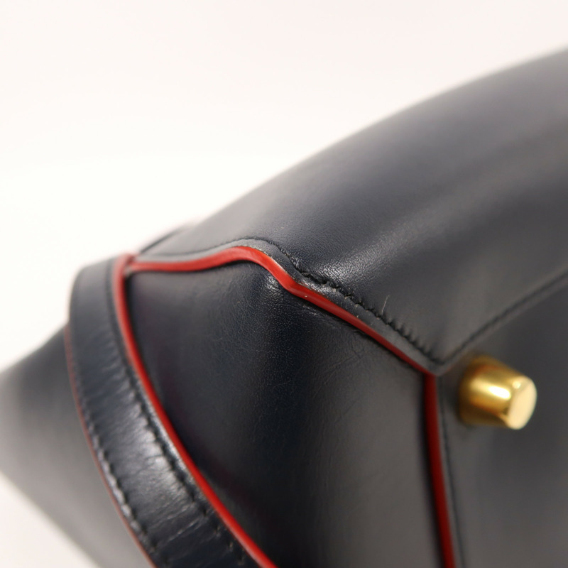 CELINE 牛皮皮革Mini Belt Bag金扣手挽肩背兩用袋-10