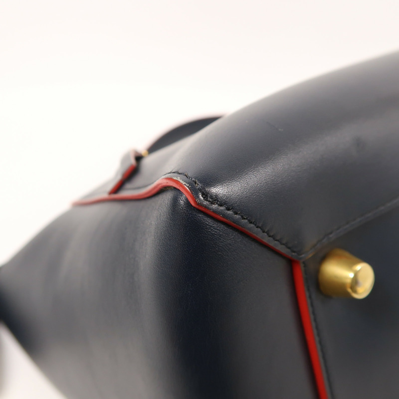 CELINE 牛皮皮革Mini Belt Bag金扣手挽肩背兩用袋-12