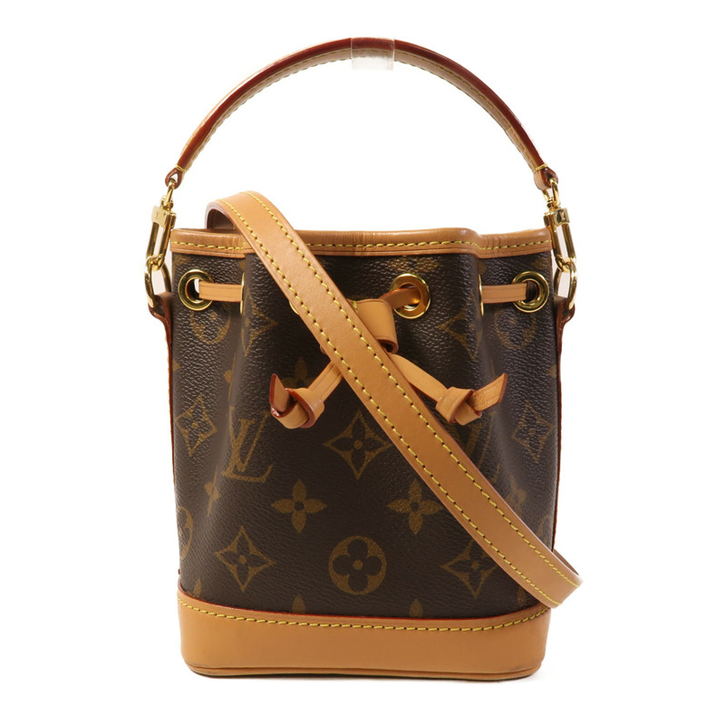 LOUIS VUITTON Monogram Nano Noe金扣手挽肩背兩用袋-0