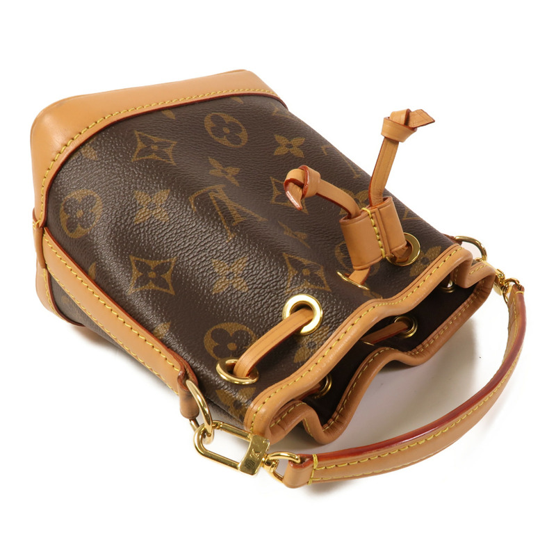 LOUIS VUITTON Monogram Nano Noe金扣手挽肩背兩用袋-6