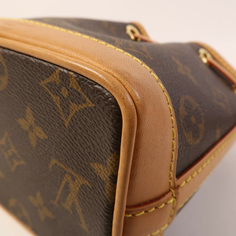 LOUIS VUITTON Monogram Nano Noe金扣手挽肩背兩用袋-10