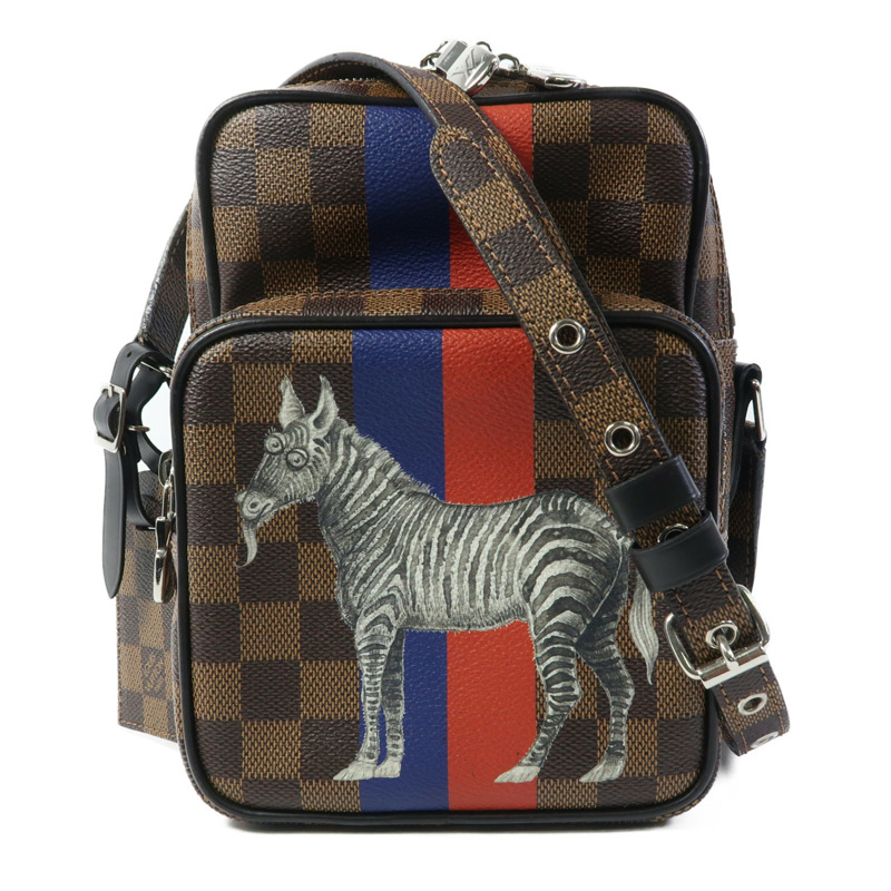 LOUIS VUITTON Damier Amazon Chapman Limited Edition銀扣肩背袋-0