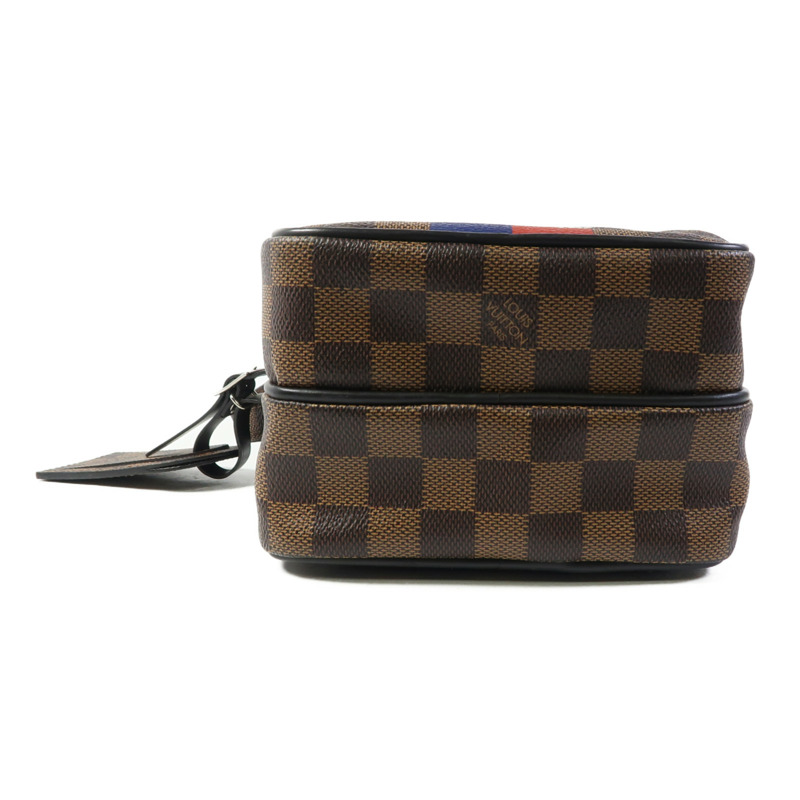 LOUIS VUITTON Damier Amazon Chapman Limited Edition銀扣肩背袋-3