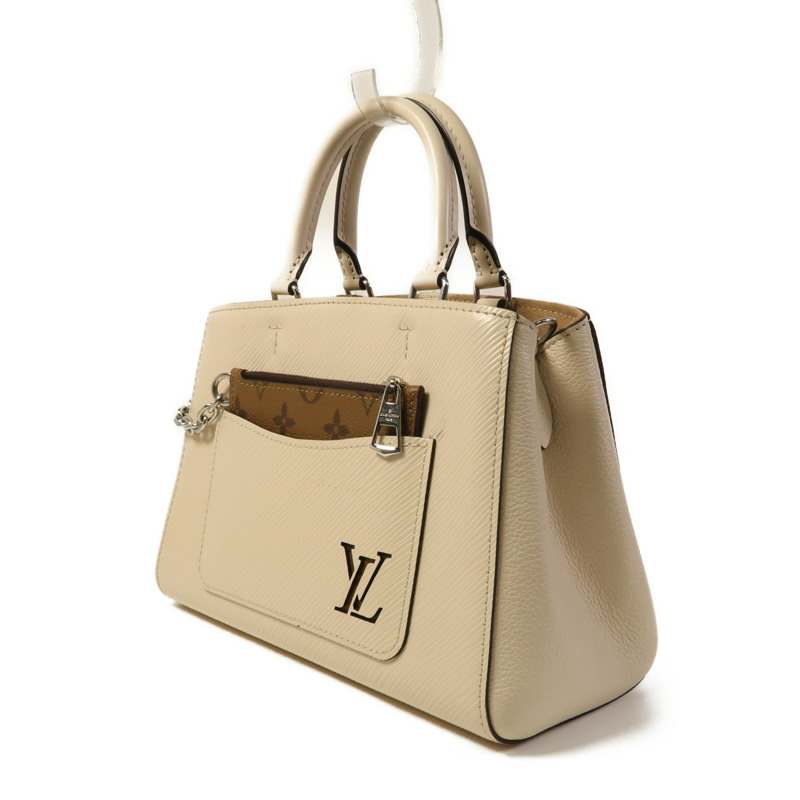 LOUIS VUITTON Epi Marelle Tote銀扣手挽肩背兩用袋-2