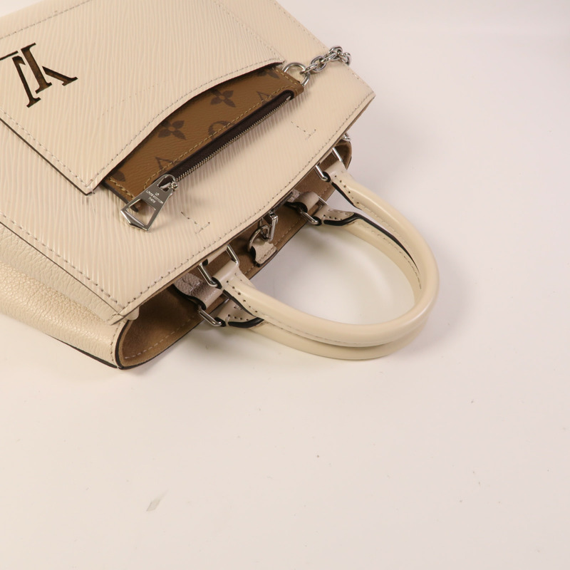 LOUIS VUITTON Epi Marelle Tote銀扣手挽肩背兩用袋-6