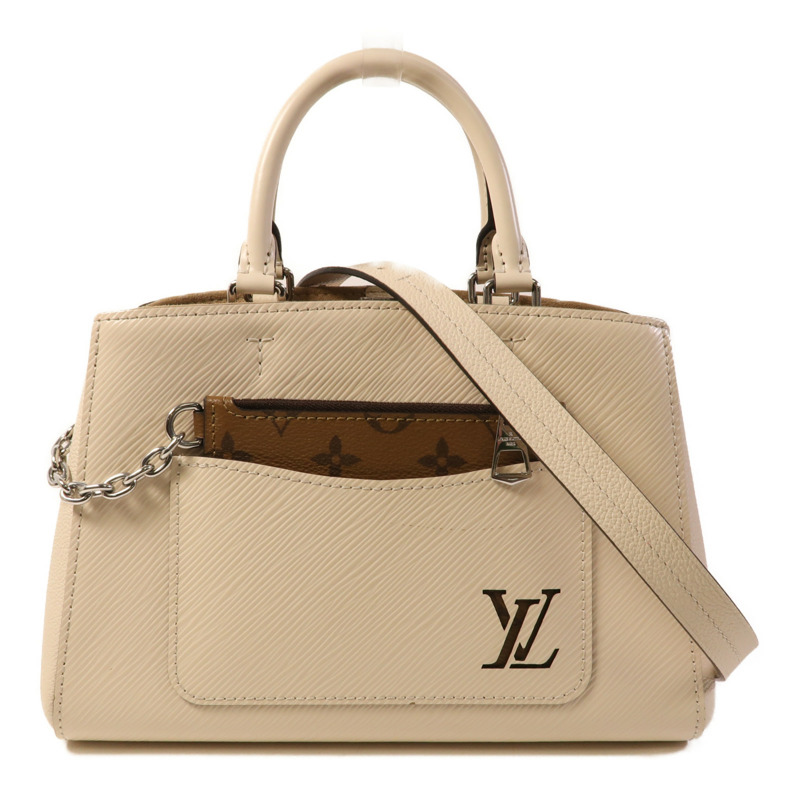 LOUIS VUITTON Epi Marelle Tote銀扣手挽肩背兩用袋-7