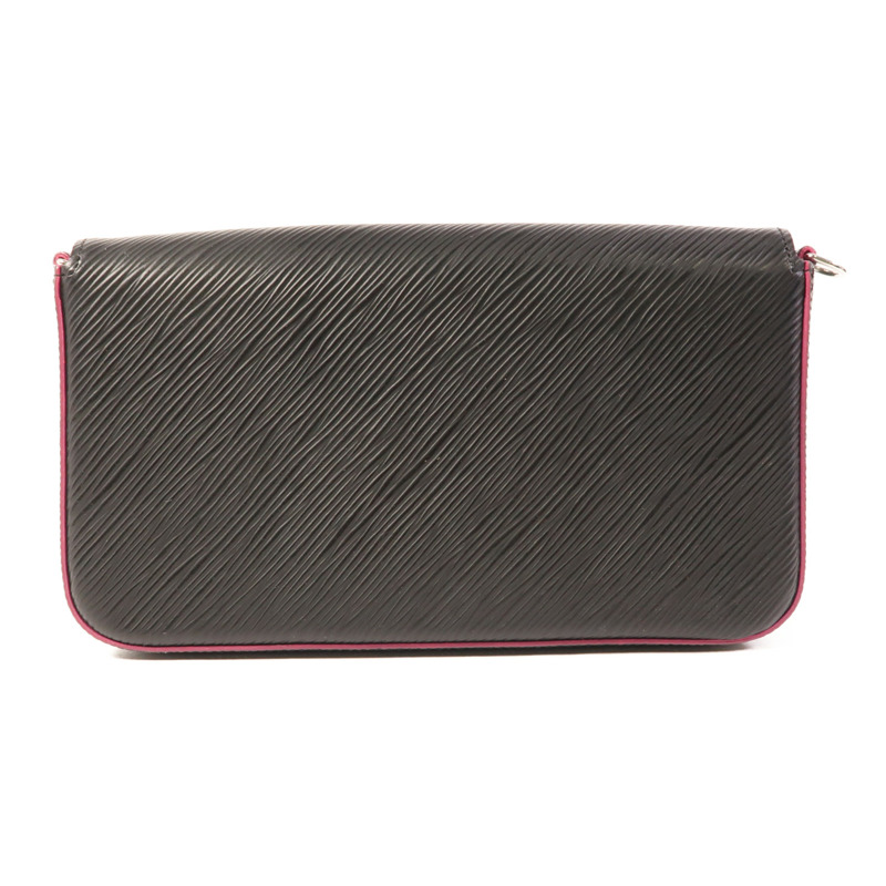 LOUIS VUITTON Epi Pochette Felissie銀扣鏈帶肩背袋-1