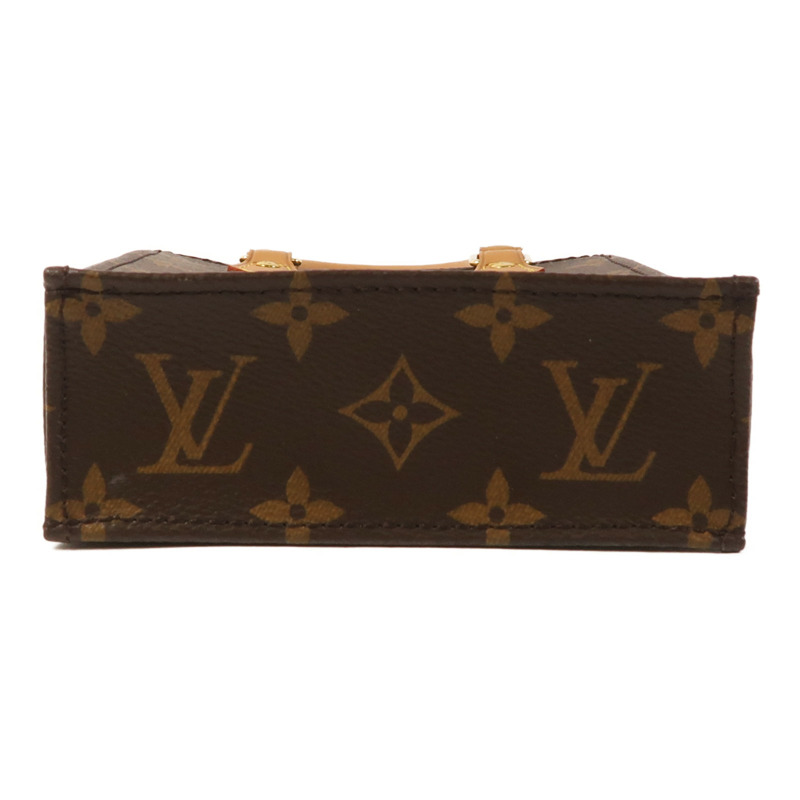LOUIS VUITTON Monogram Petit Sac Plat金扣手挽肩背兩用袋Monogram Petit Sac Plat金扣手挽肩背兩用袋-3