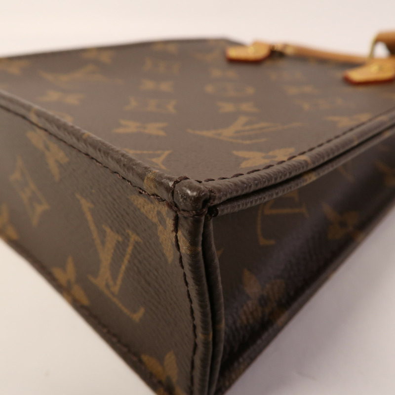 LOUIS VUITTON Monogram Petit Sac Plat金扣手挽肩背兩用袋Monogram Petit Sac Plat金扣手挽肩背兩用袋-10