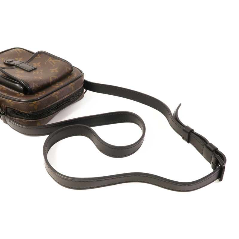 LOUIS VUITTON Monogram Macassar Christopher Wearable Wallet肩背袋-6
