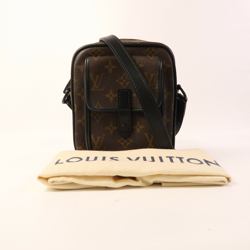 LOUIS VUITTON Monogram Macassar Christopher Wearable Wallet肩背袋-7