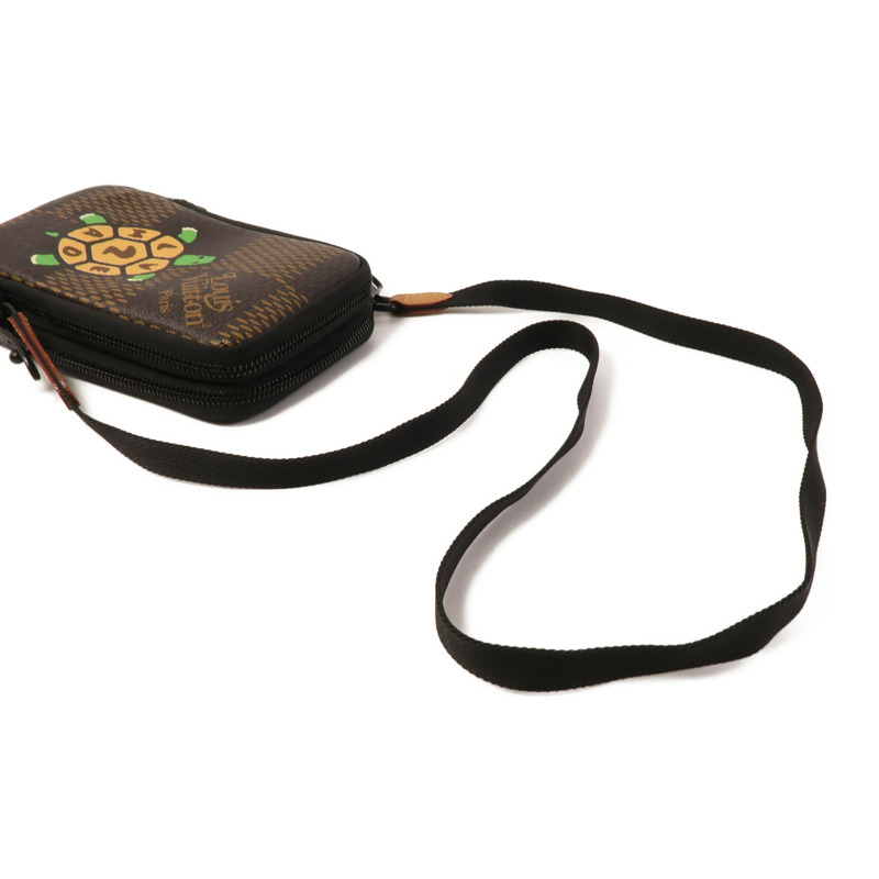 LOUIS VUITTON Damier LV x Nigo Phone Pouch肩背袋-7
