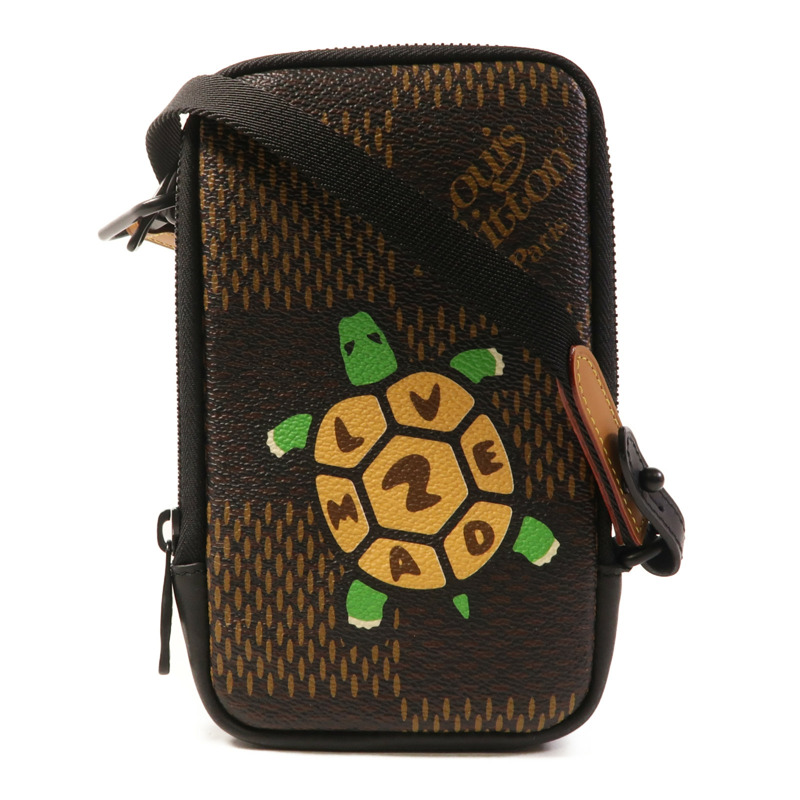 LOUIS VUITTON Damier LV x Nigo Phone Pouch肩背袋-8