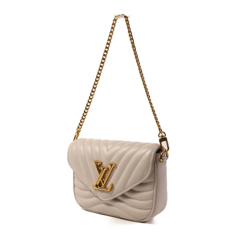 LOUIS VUITTON 牛皮皮革New Wave Multi-Pochette金扣手挽肩背兩用袋-2
