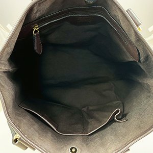 【B0434】BURBERRY駝色 PVC 戰馬格紋直立托特包-5
