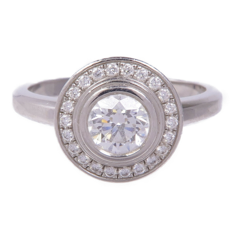 CARTIER PT950鉑金D'Amour Diamond Ring Engagement鑽石戒指Cartier#50/US#5.25-1