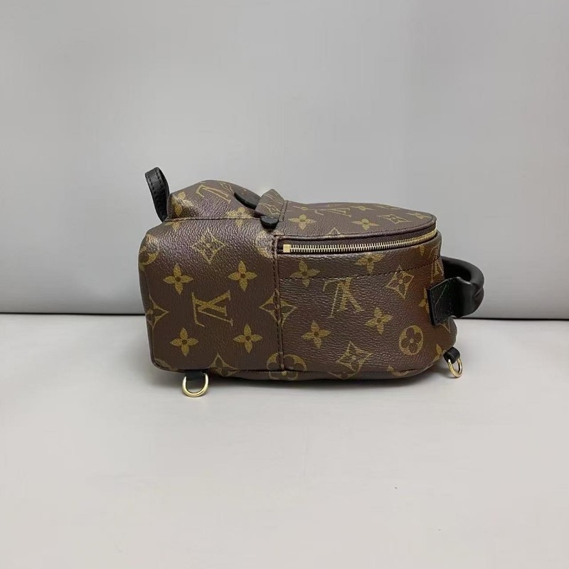 LV路易威登 老花迷你小書包後背包 晶片款-3