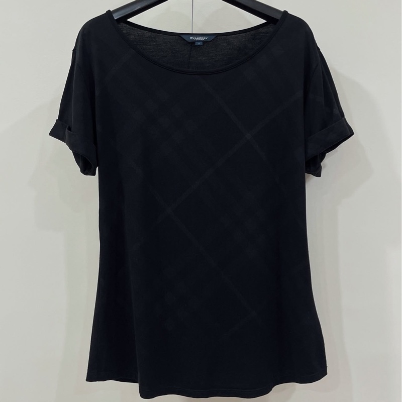 Burberry 倫敦 格紋反褶袖上衣-0
