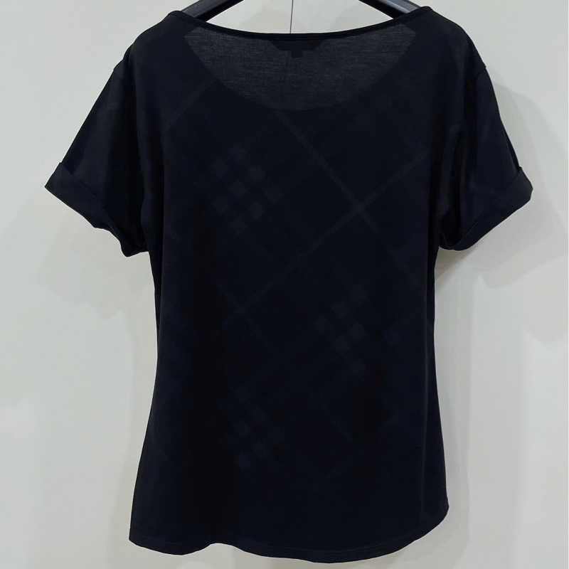 Burberry 倫敦 格紋反褶袖上衣-1