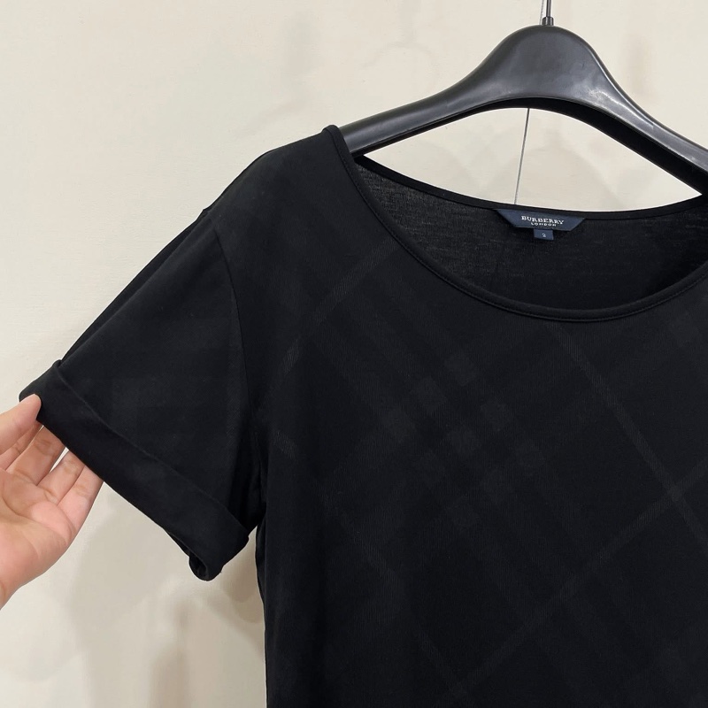 Burberry 倫敦 格紋反褶袖上衣-3