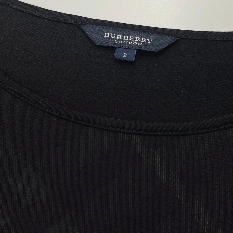 Burberry 倫敦 格紋反褶袖上衣-6