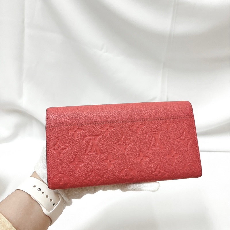 莉亞精品♡LV M41860 壓紋信封長夾 乾燥玫瑰粉 近新美夾-4