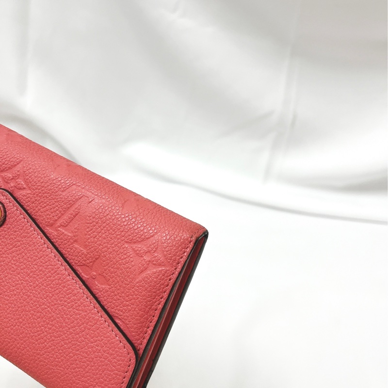 莉亞精品♡LV M41860 壓紋信封長夾 乾燥玫瑰粉 近新美夾-10