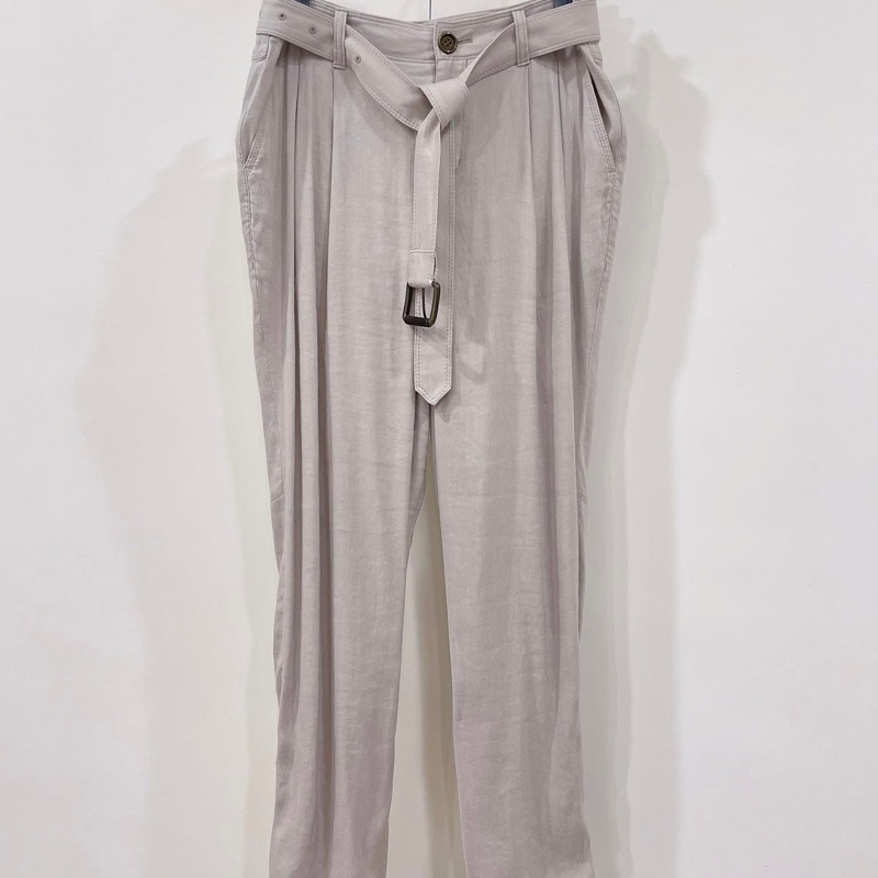 Burberry 倫敦  腰帶老爺褲-0