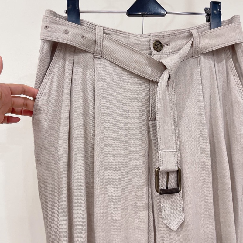 Burberry 倫敦  腰帶老爺褲-4