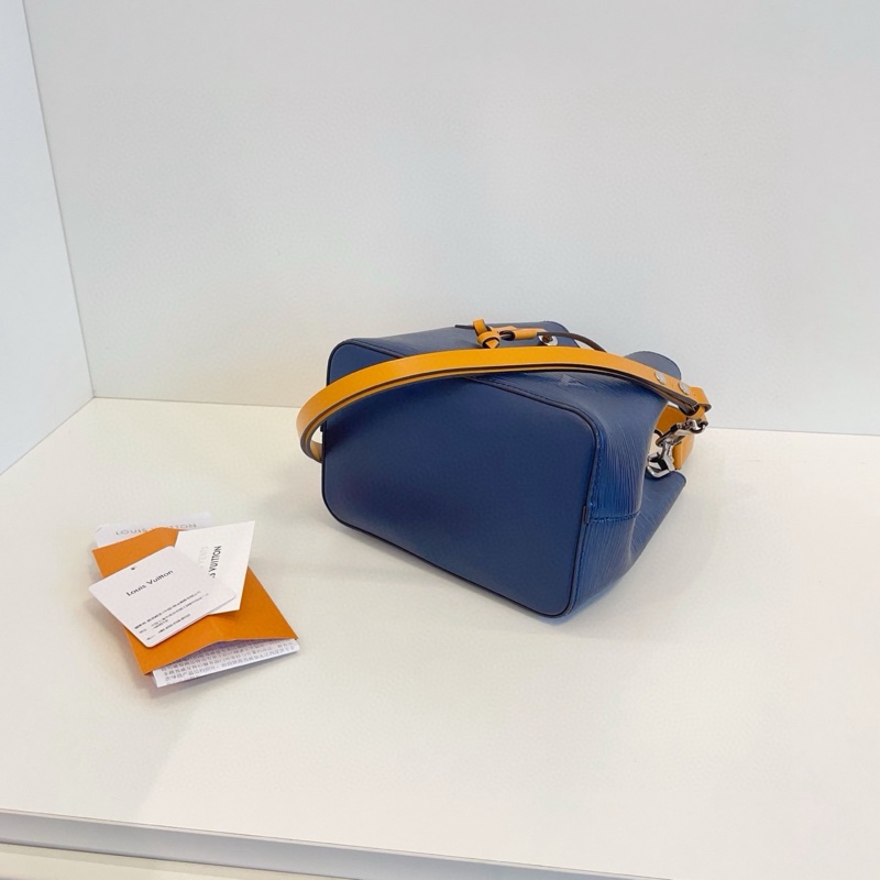 LV 路易威登 Neonoe bb 藍黃拼色 epi 水波紋 芯片款 尺寸約20x20x13-5