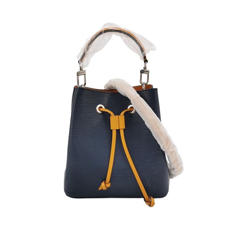 LV 路易威登 Neonoe bb 藍黃拼色 epi 水波紋 芯片款 尺寸約20x20x13-2