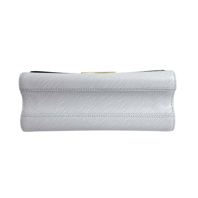 Louis Vuitton Twist 中型 Epi 皮革和白色單肩包 M55513 白色-4
