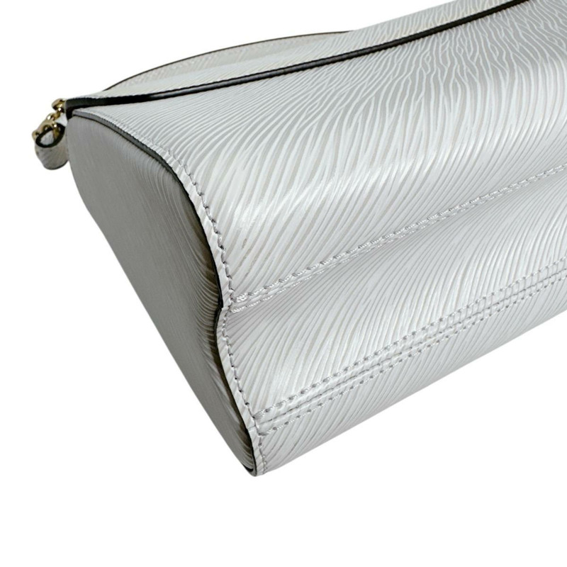 Louis Vuitton Twist 中型 Epi 皮革和白色單肩包 M55513 白色-7