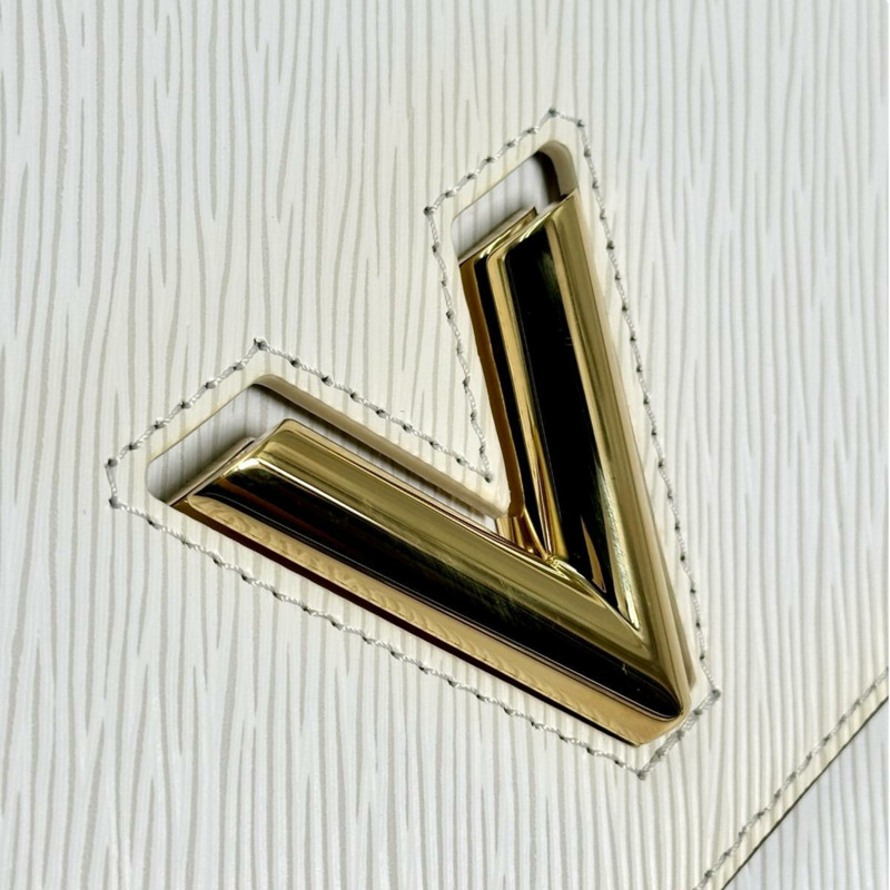 Louis Vuitton Twist 中型 Epi 皮革和白色單肩包 M55513 白色-11