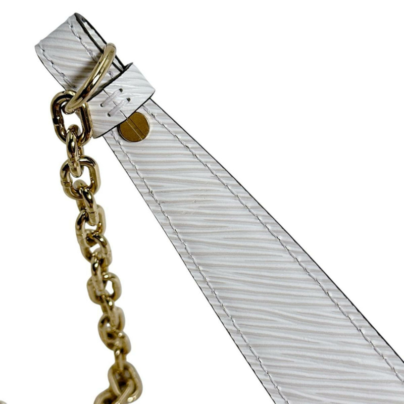 Louis Vuitton Twist 中型 Epi 皮革和白色單肩包 M55513 白色-13