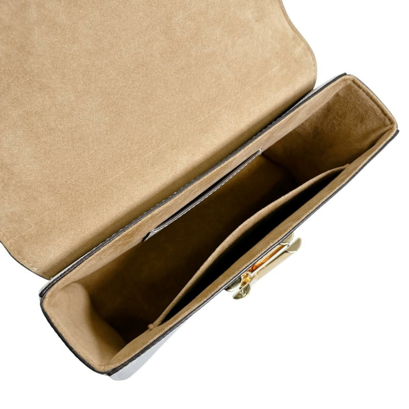 Louis Vuitton Twist 中型 Epi 皮革和白色單肩包 M55513 白色-14