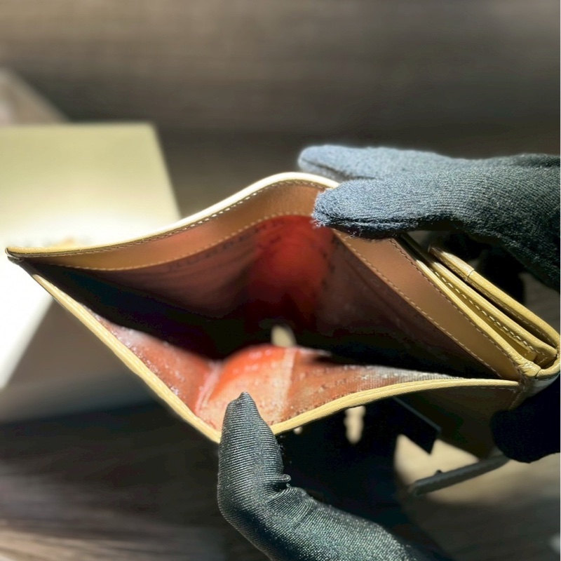 BURBERRY 粉色格紋短夾-3