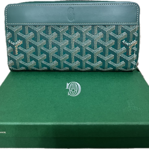 GOYARD 長夾 綠色 全新品-0