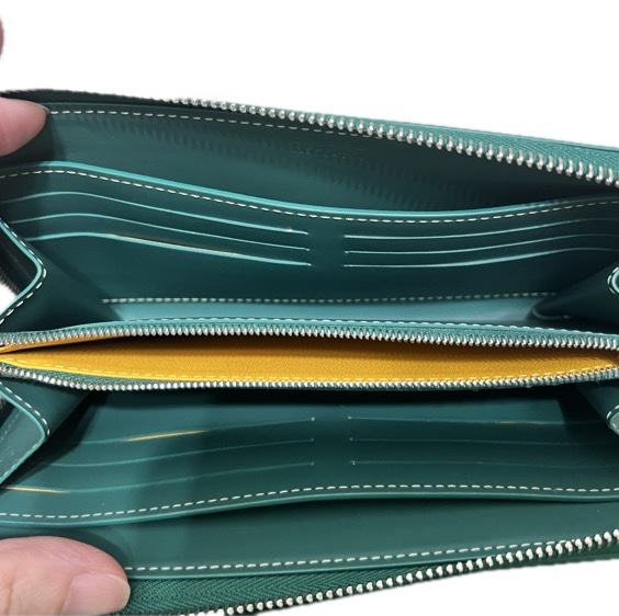 GOYARD 長夾 綠色 全新品-4