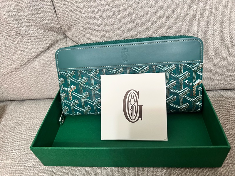 GOYARD 長夾 綠色 全新品-6